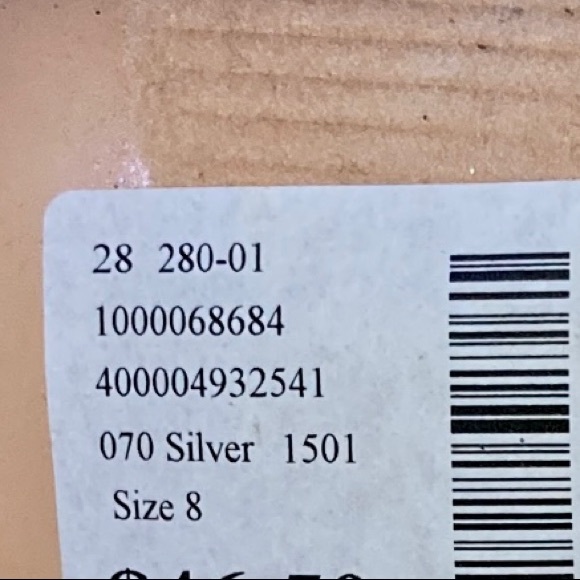 NWT DEB VICE-123 OPEN TOE GLITTER HEELS - Picture 13 of 16